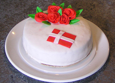 Lagkage med fondant